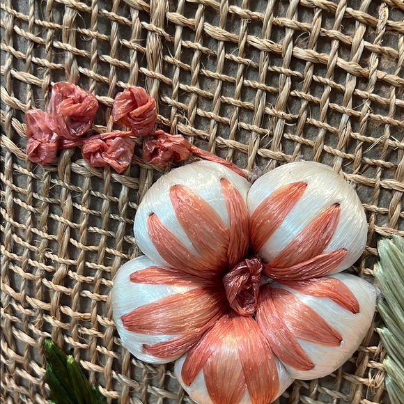 Handcrafted Floral and Fruit Embellished Tote - Picture 2 of 12